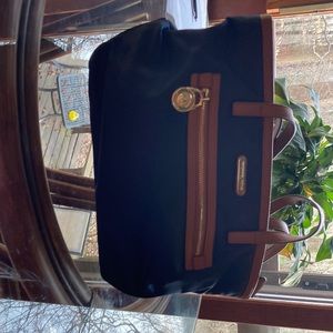 Michael Kors canvas and leather trim purse.  Excellent condition.